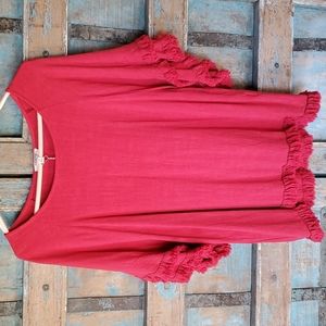 Fun, flowy red top